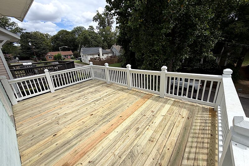 After: All new pressure-treated boards, Charlotte