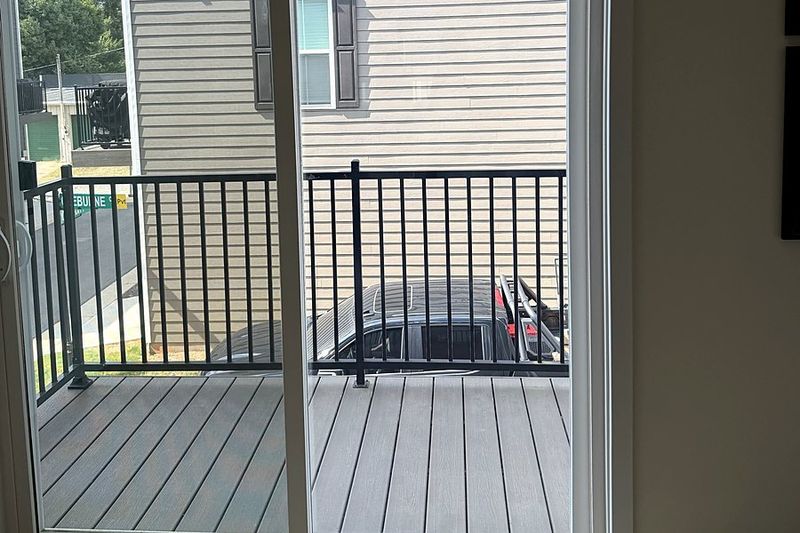 After: New tempered panel, same door, Charlotte