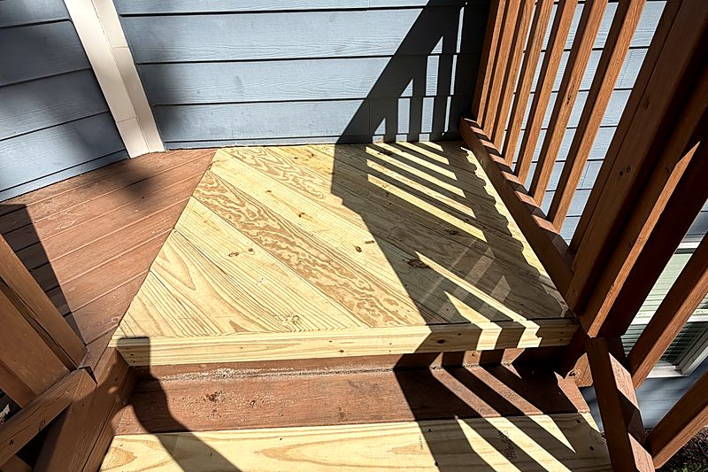 After: New boards on the landing, Fort Mill, SC