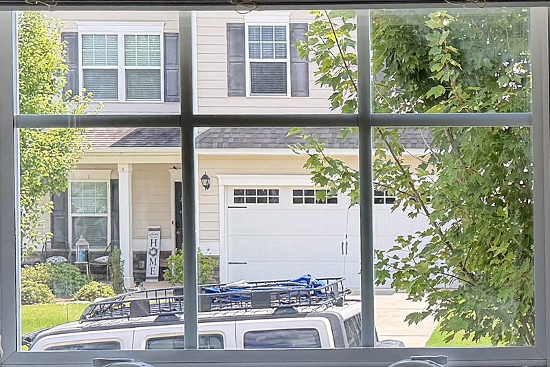 After: Clear new sealed unit, same window, Indian Land, SC